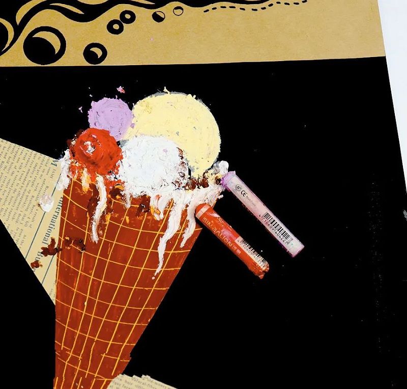 冰淇淋儿童画