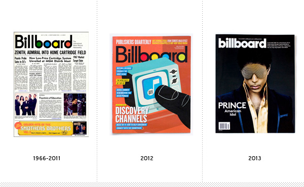 美国《公告牌》(Billboard)杂志更新品牌形象